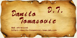 Danilo Tomasović vizit kartica